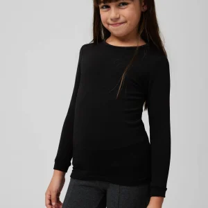 Maglia termica da bambino a maniche lunghe nero