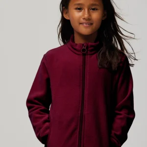 Giacca polare marrone per bambini