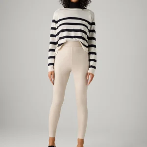 Leggings beige effetto metallizzato