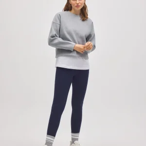 Comodi leggings termici in pile blu navy