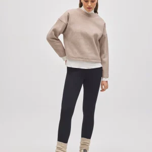 Comodi leggings termici in pile nero