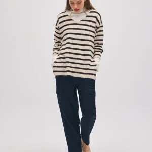 Pantaloni cargo casual blu navy