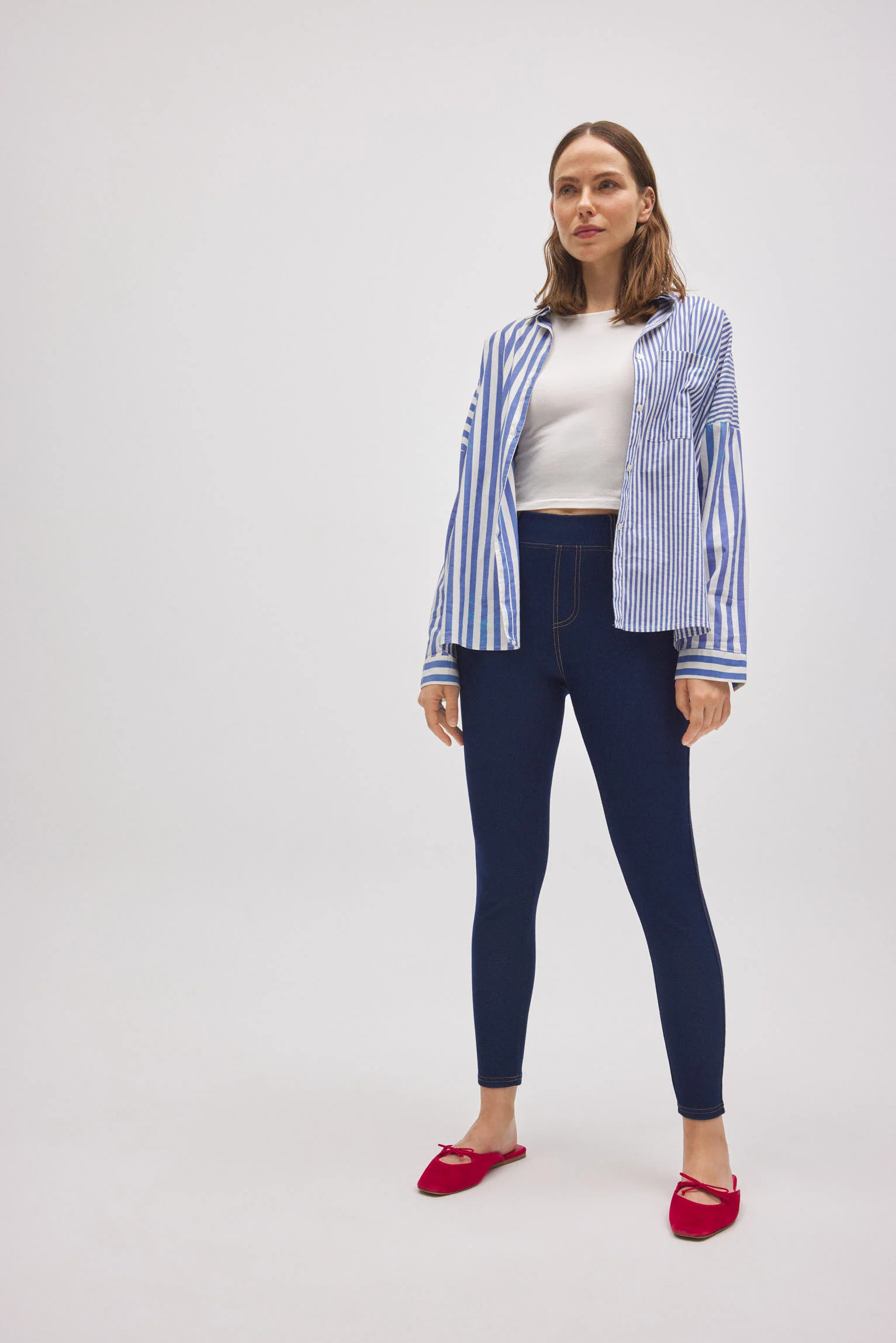 Jeans skinny elasticizzati blu navy