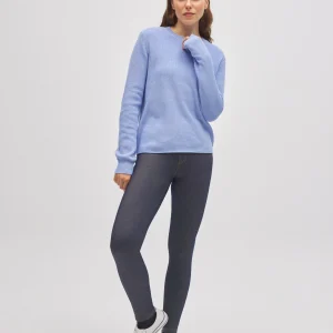 Leggings termici effetto denim skinny blu navy