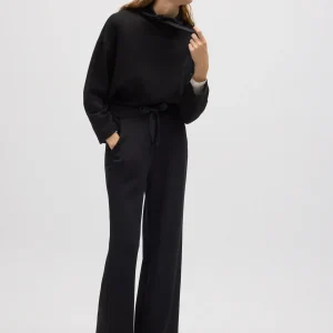 Pantaloni dritti fluidi neri