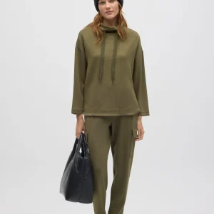 Pantaloni cargo fluidi verdi