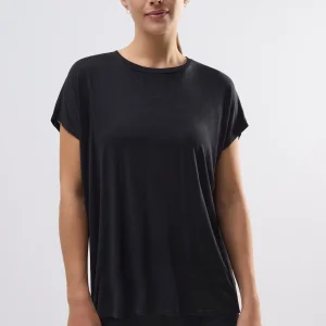 Magglieta sportiva a maniche corte nero