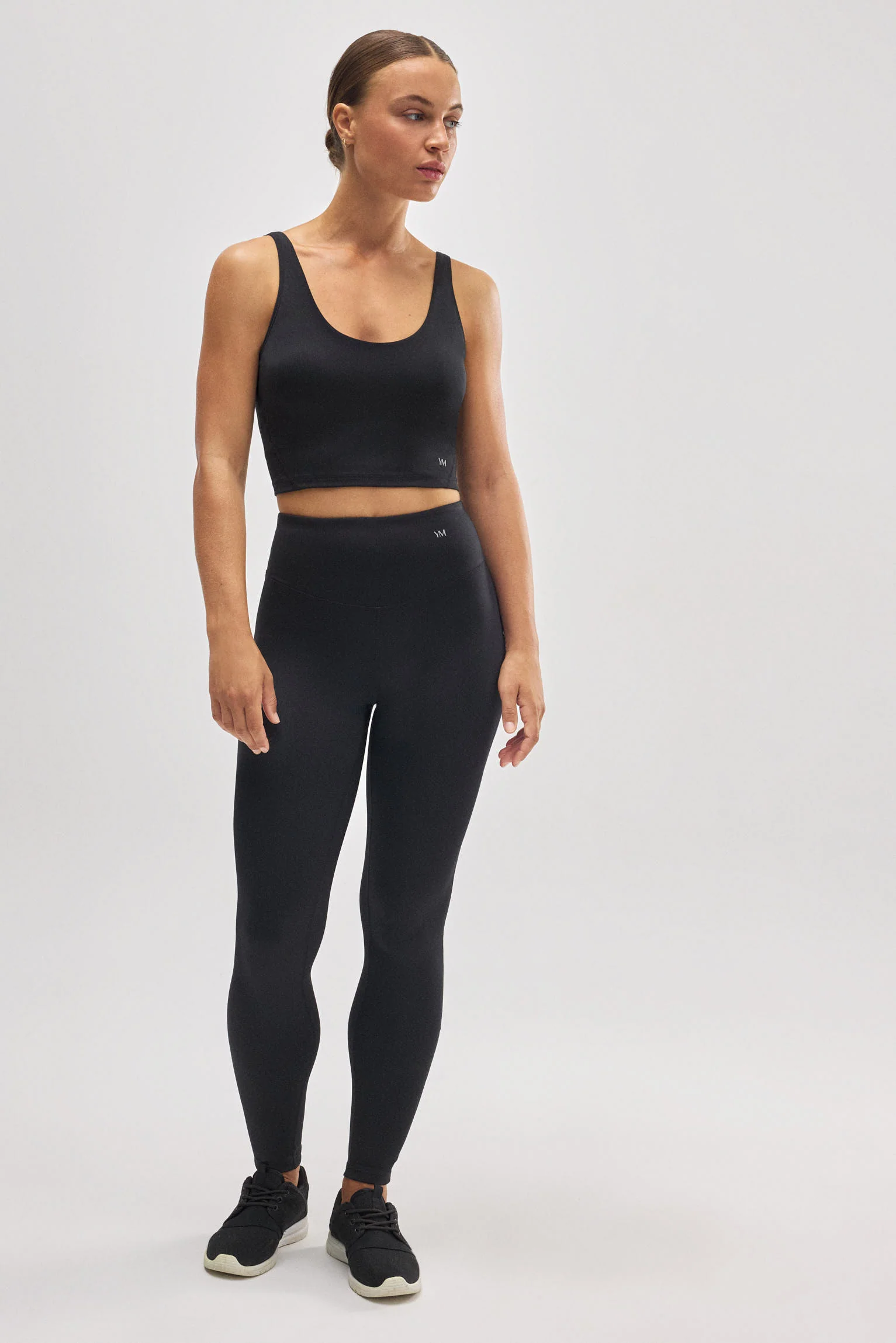 Leggings sportivi neri a vita alta - immagine 3