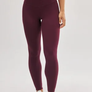Leggings sportivi effetto push-up bordeaux
