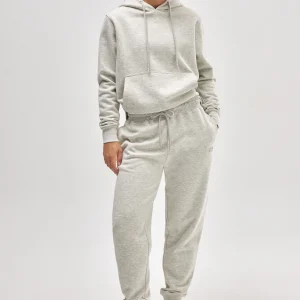 Felpa con cappuccio regolabile con interno in pile grigio