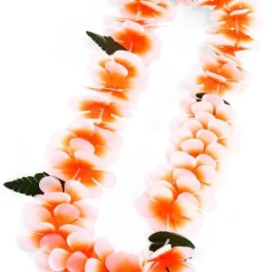 Collare di Fiori Hawaiano Arancione