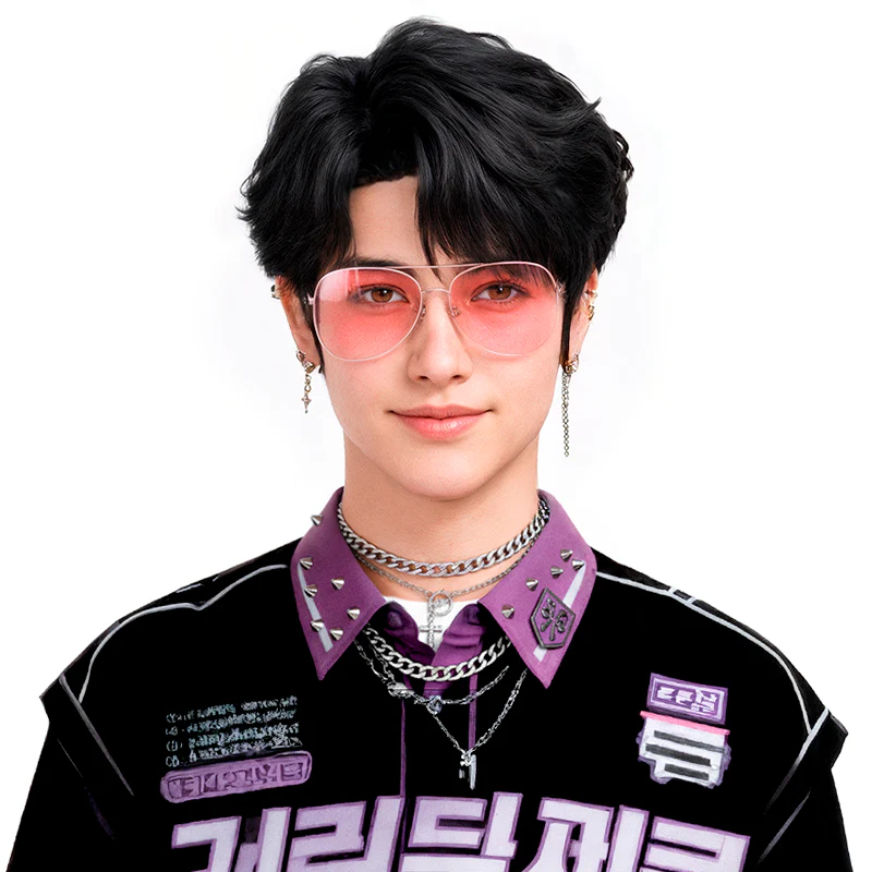 Parrucca di Jinu Demone Guerriere K-Pop Mora