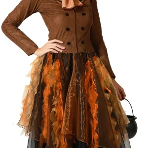 Costume da Strega Elegante Marrone per Donna