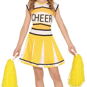 Costume da Cheerleader Giallo per Bambina
