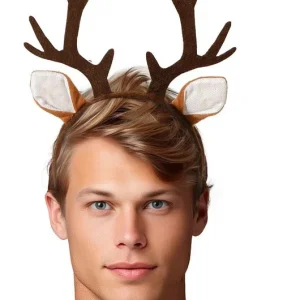 Cerchietto da Cervo con Corna e Orecchie