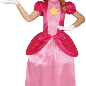 Costume da Principessa Peach Rosa per Bambina