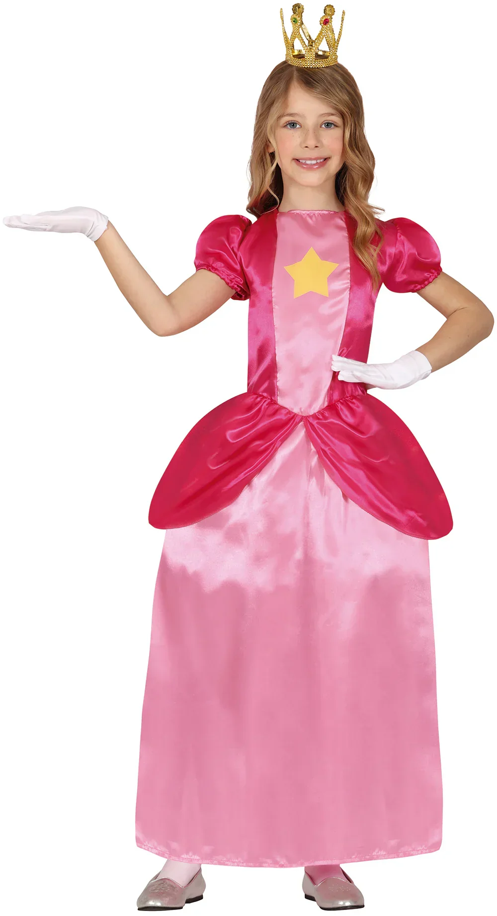 Costume da Principessa Peach Rosa per Bambina - immagine 2