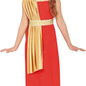 Costume da Imperatrice Romana Rosso per Bambina