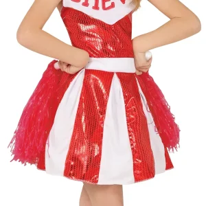 Costume da Cheerleader Rosso per Bambina