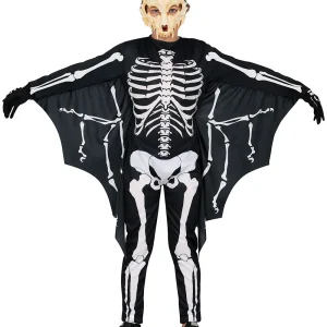 Costume da Scheletro Pipistrello con Ali Bambino