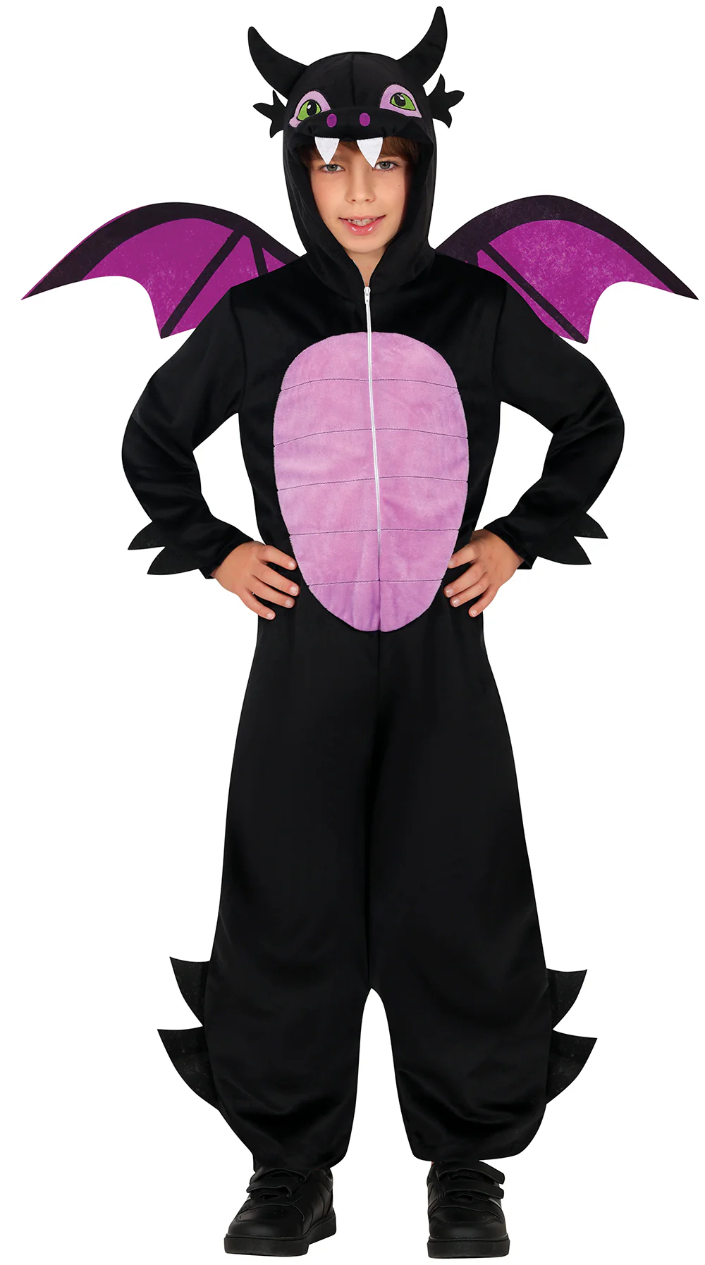 Costume da Drago Nero e Viola per Bambino