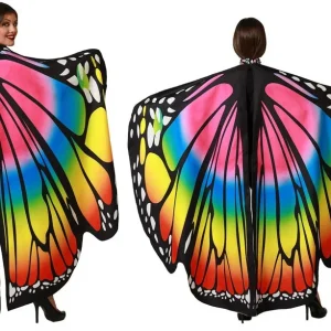 Ali grandi di farfalla multicolore per adulto