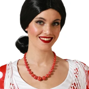 Collare di Flamenca Rosso Metallizzato