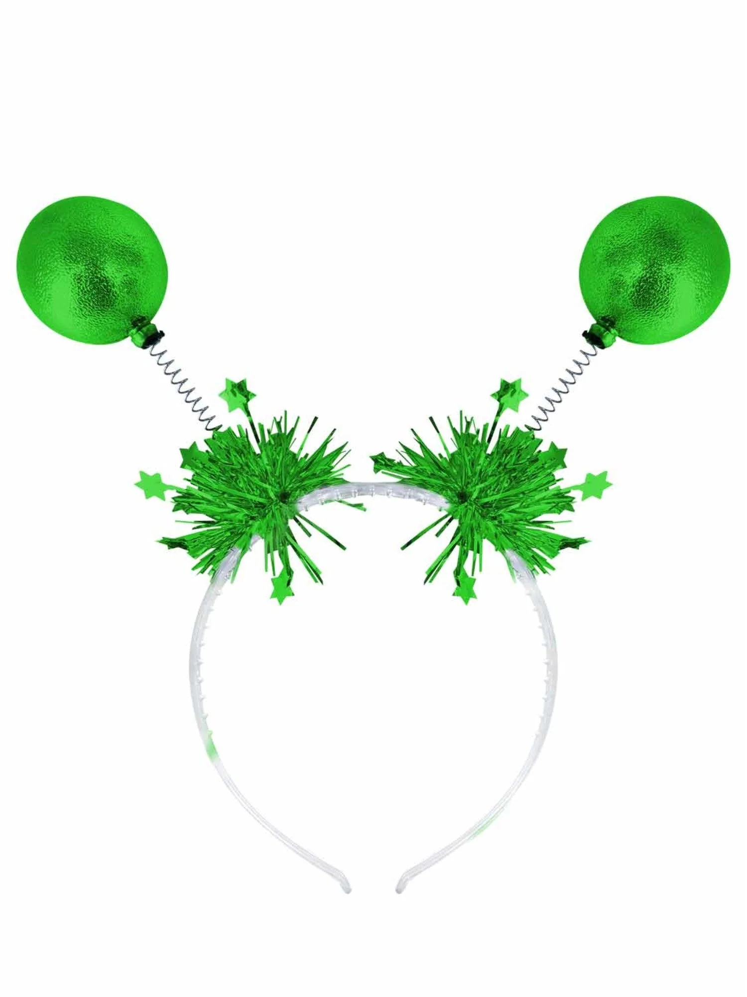 Cerchietto con antenne a palline verdi