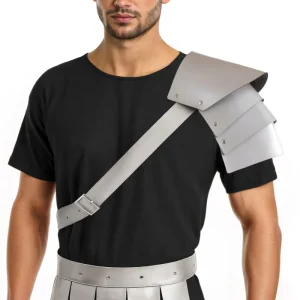Hombrera de Gladiador Romano Plateada