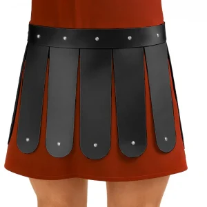 Cinturón Falda Romana de Polipiel Negra