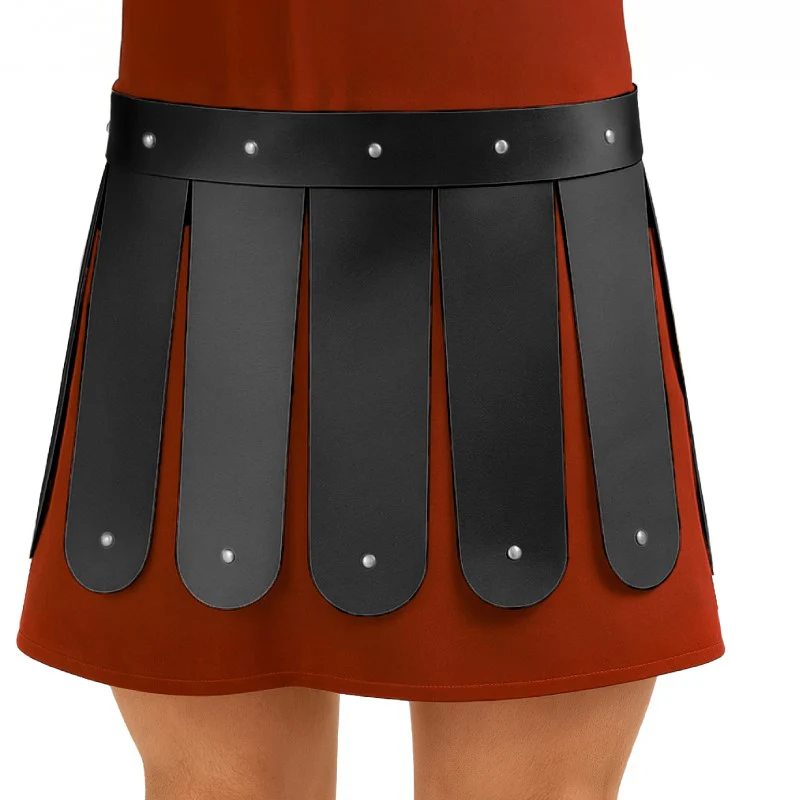 Cinturón Falda Romana de Polipiel Negra - immagine 2