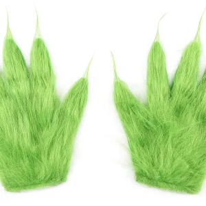 Guanti di El Grinch con Pelo Verde