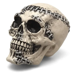 Teschio con Graffette per Decorazione di Halloween