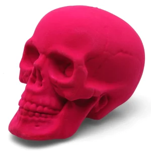 Calavera Rosa Fucsia Aterciopelata