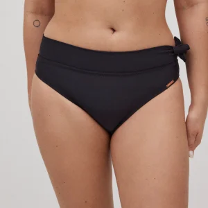 Slip bikini midi adattabile nero