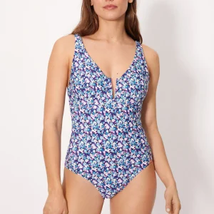 Costume da bagno modellante Liberty blu, coppa B