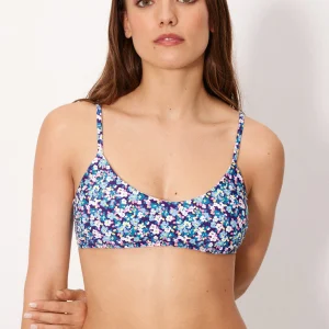 top bikini triangolo Liberty blu, coppa B