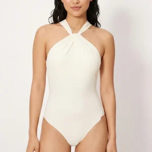 Costume da bagno snellente avorio, coppa B