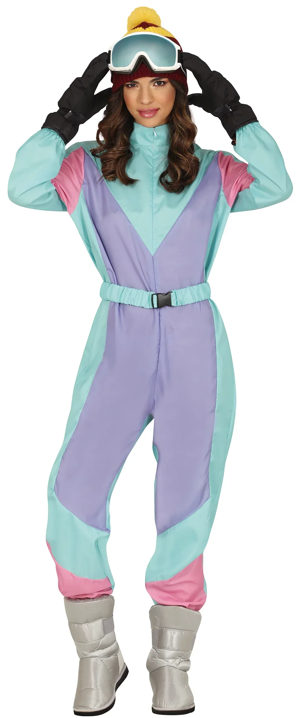 Costume da Snowboarder Anni Ottanta per Donna