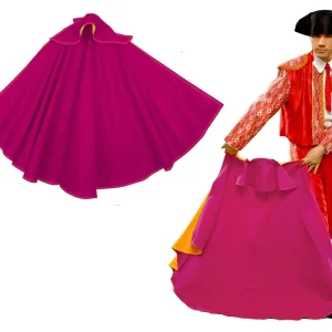 Capote de Torero Rosa e Giallo per Adulto