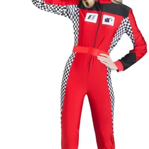 Costume da Pilota F1 Rosso per Donna