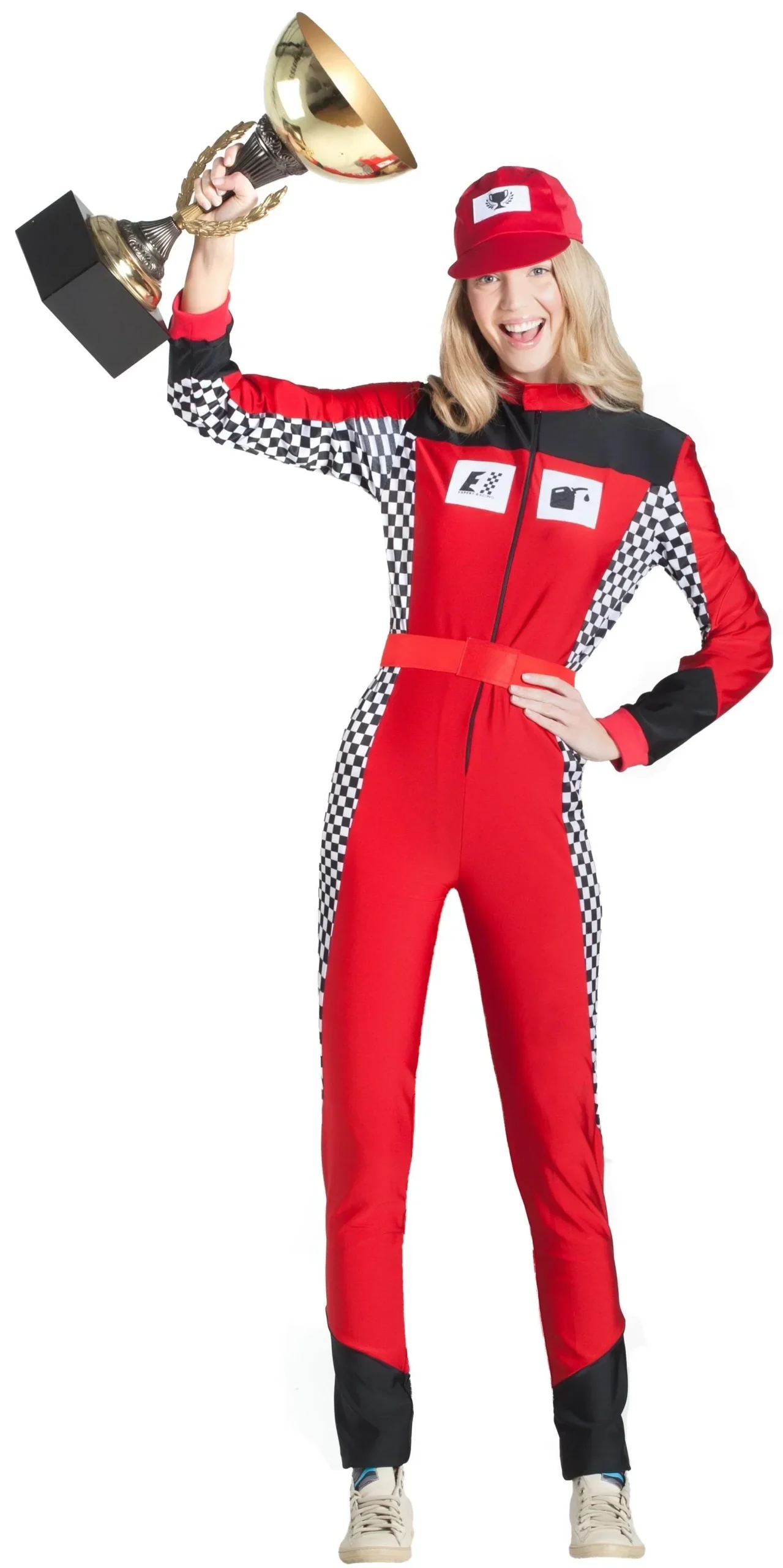 Costume da Pilota F1 Rosso per Donna - immagine 2