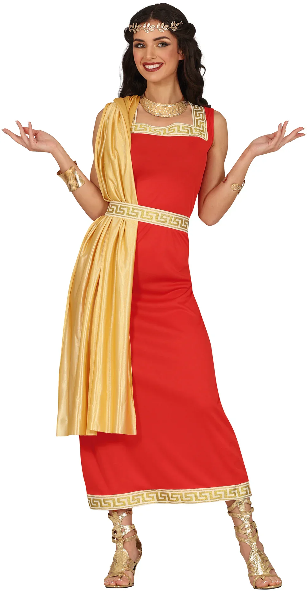 Costume da Imperatrice Romana Rosso per Donna