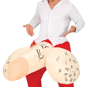 Costume da pervertito con pene gonfiabile per uomo