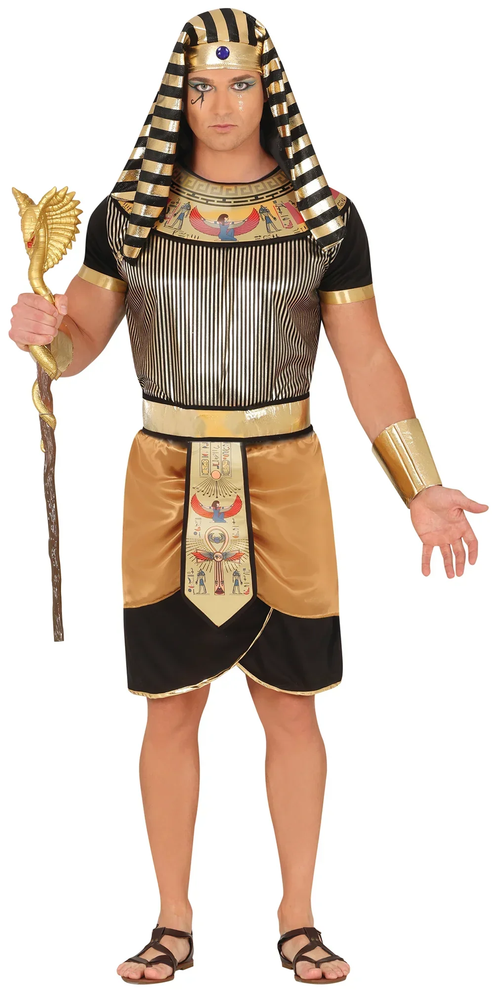 Costume da Faraone Tutankhamon Nero per Uomo