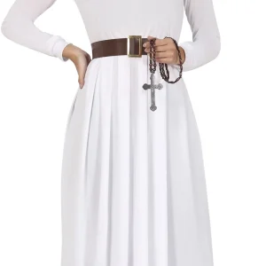 Costume da Monaca Novizia Bianca per Donna