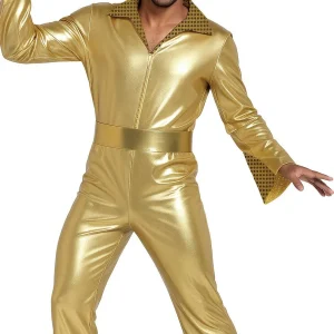 Costume Disco Dorato Brillante per Uomo