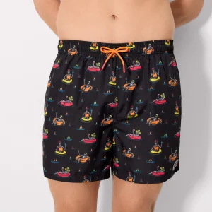 Costume da bagno intero con stampa teschio multicolore Sockarrats