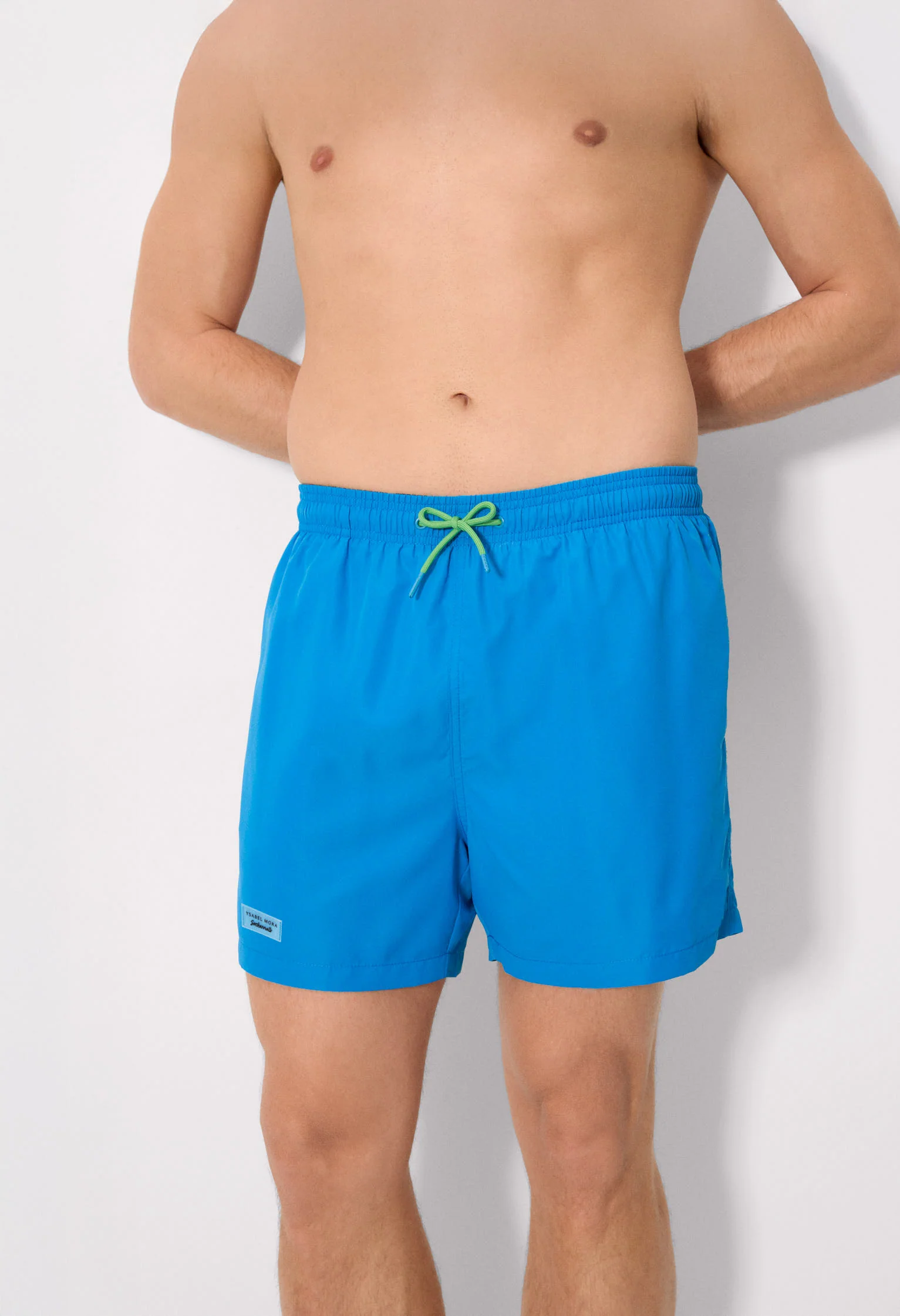 Costume da bagno di media lunghezza blu basic Sockarrats