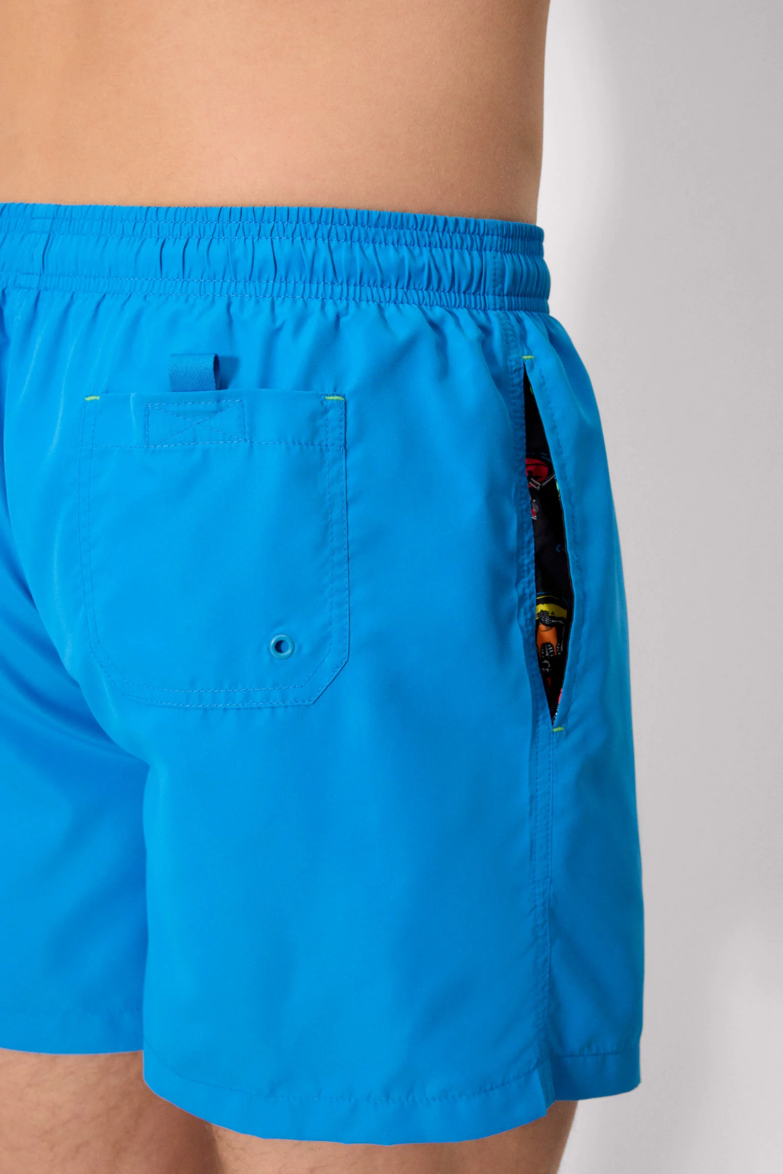 Costume da bagno di media lunghezza blu basic Sockarrats - immagine 6